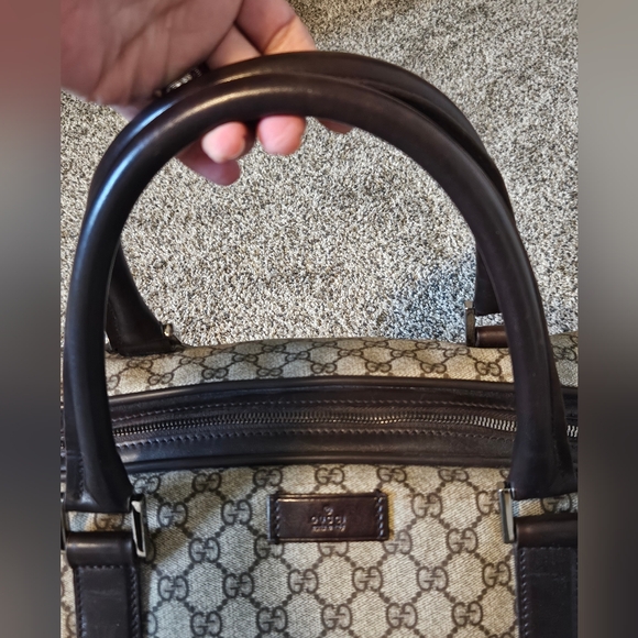 Unisex Gucci Supreme Monogram duffle  travel bag - Picture 7 of 12
